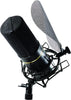 MXL Mics Multi-Pattern Condenser Microphone, XLR Connector, Black &amp;amp;amp; Gold (770X)