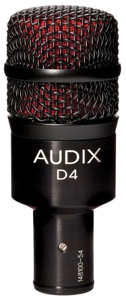 Audix D4 Dynamic Microphone, Hyper-Cardioid