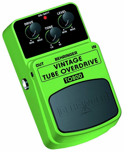 Behringer VINTAGE TUBE OVERDRIVE TO800 Vintage Tube-Sound Overdrive Effects Pedal