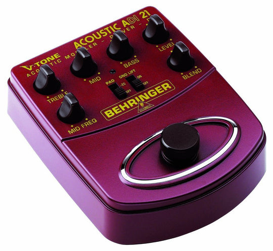 Behringer V-TONE ACOUSTIC DRIVER DI ADI21 Acoustic Amp Modeler/Direct Recording Preamp/DI Box