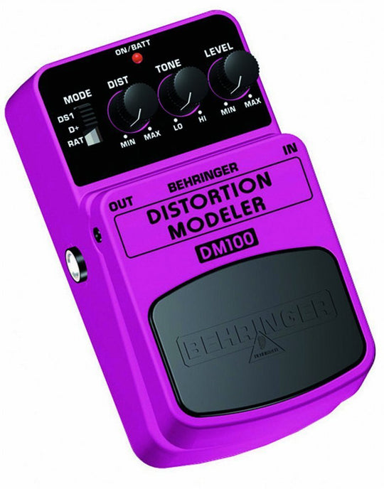 Behringer DISTORTION MODELER DM100 Distortion Modeling Effects Pedal