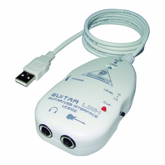 Behringer GUITAR LINK UCG102 The Ultimate Guitar-to-USB Interface to Jam and Record with Killer Modeling Amps and Effects
