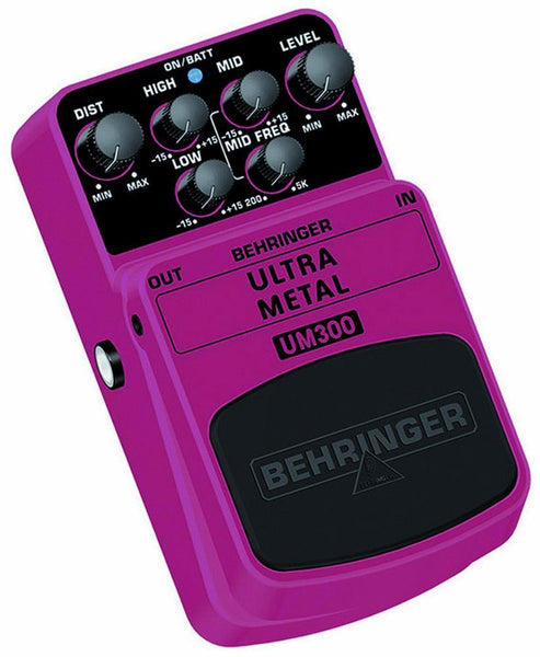Behringer ULTRA METAL UM300 Heavy Metal Distortion Effects Pedal