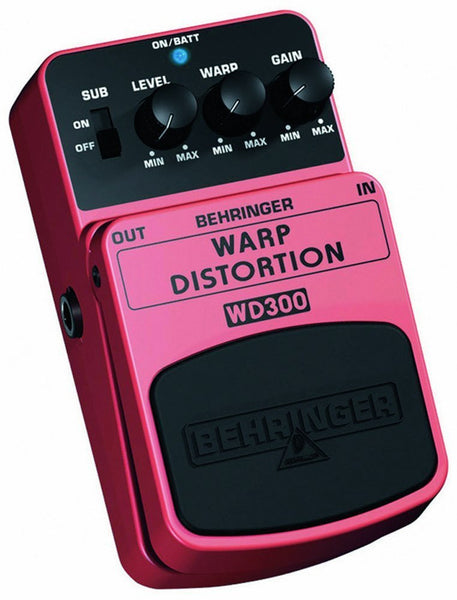Behringer WARP DISTORTION WD300 Ultimate Warp Distortion Effects Pedal