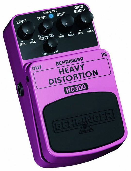 Behringer HEAVY DISTORTION HD300 Heavy Metal Distortion Effects Pedal