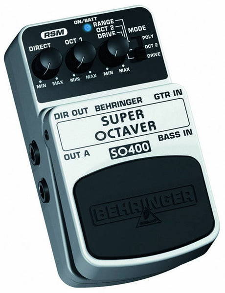 Behringer SUPER OCTAVER SO400 Ultimate Octaver Effects Pedal