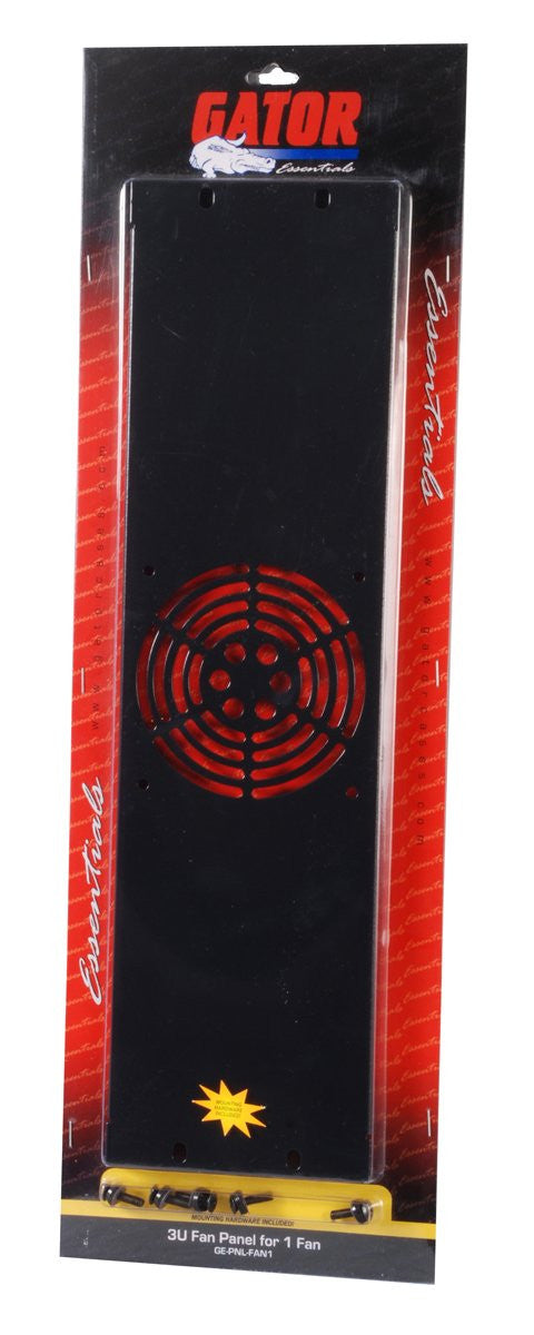 Gator 3U Vented Fan Panel for 1 Fan