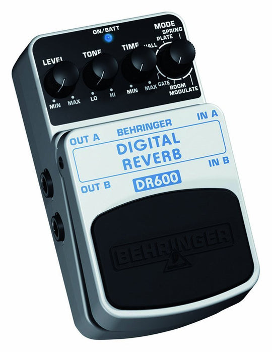 Behringer DIGITAL REVERB/DELAY DR600 Digital Stereo Reverb/Delay Effects Pedal