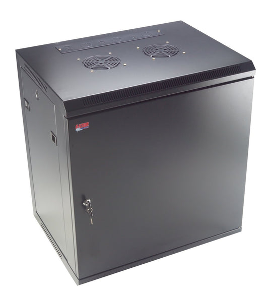 Gator 12U, 17" Deep Fixed Wall Rack w/Steel Door