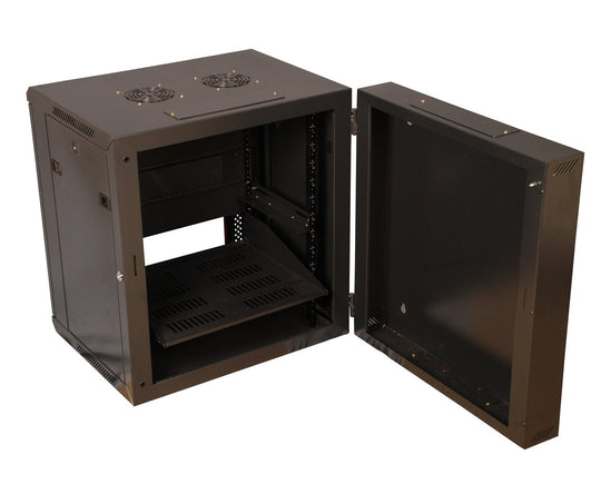 Gator 12U, 21" Deep Sectional Wall Rack, Steel Door