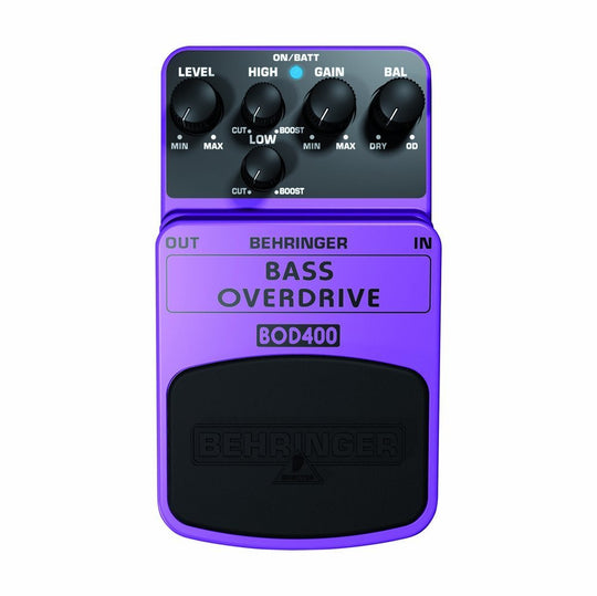 Behringer BASS OVERDRIVE BOD400 Authentic Tube-Sound Overdrive Effects Pedal
