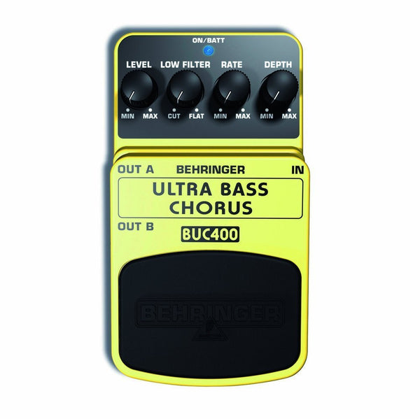Behringer ULTRA BASS CHORUS BUC400 Ultimate Bass Chorus Effects Pedal
