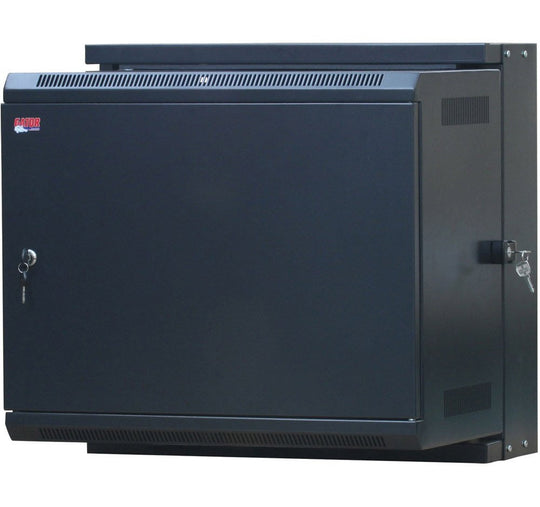 Gator 12U 17" Deep Reversible Wall Rack, Steel Door