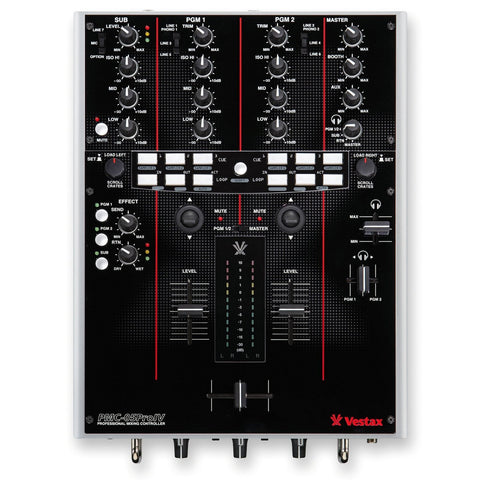 Vestax PMC-05 Pro4 Black 2 Channel DJ Mixer With MIDI