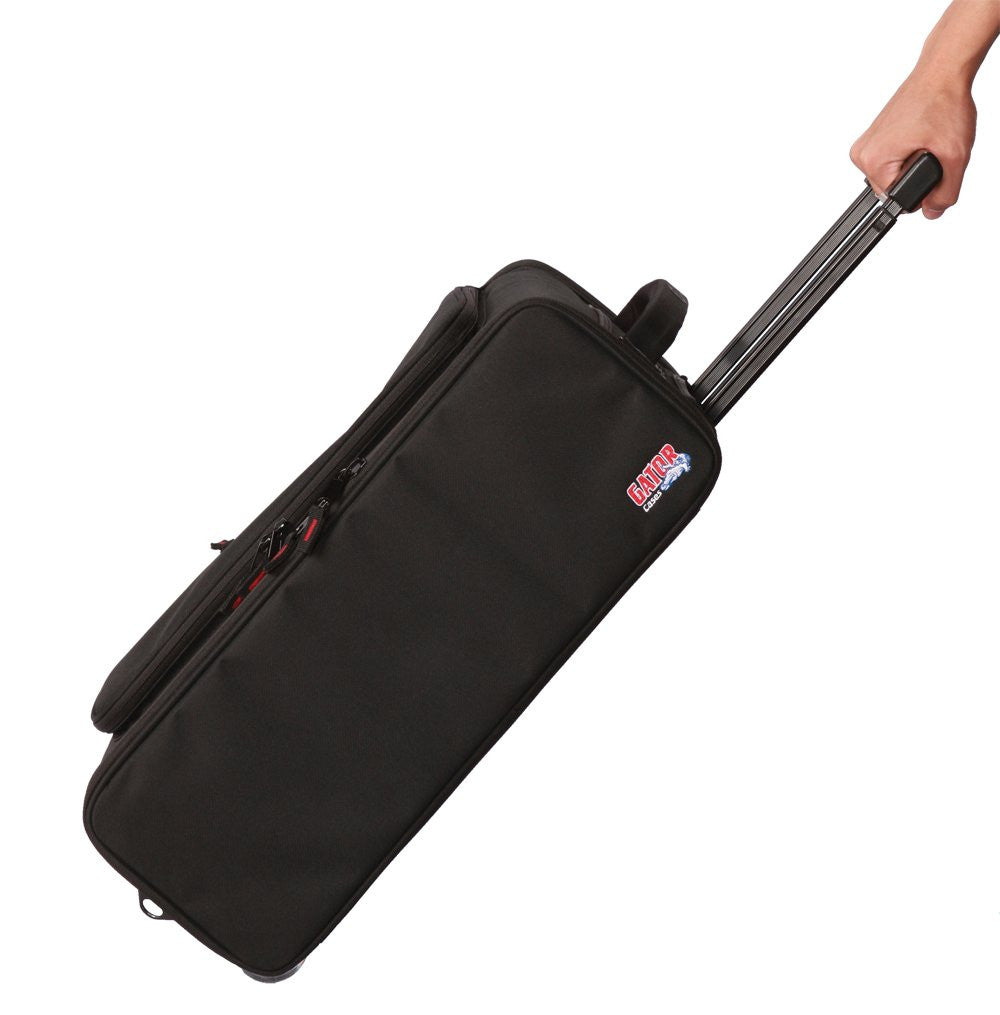 Gator 3U Lightweight rack bag w/ tow handle and wheels