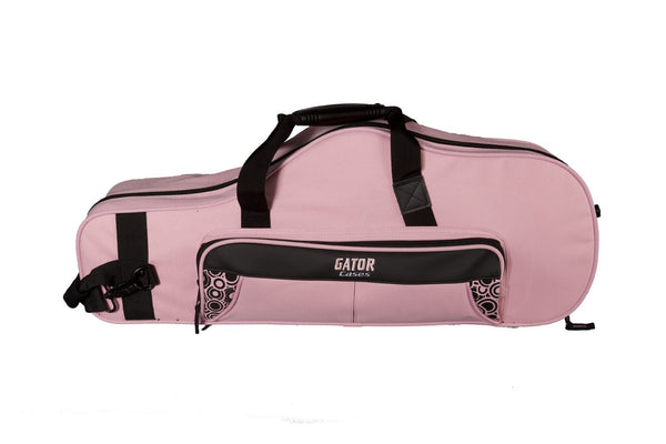 Gator Pink Alto Sax Case w/mouthpiece storage