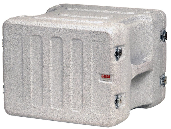 Gator 8U, 19" Deep Molded Audio Rack; Grey Granite