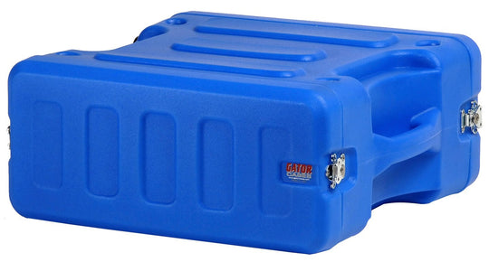 Gator 4U, 19" Deep Molded Audio Rack; Blue