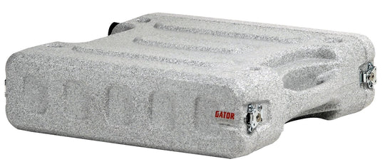 Gator 2U, 19" Deep Molded Audio Rack; Grey Granite