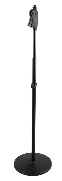 Gator GFW-MIC-1001 Frameworks roundbase mic stand with deluxe one handed clutch and 10" base Frameworks roundbase mic stand with deluxe one handed clutch and 10" base