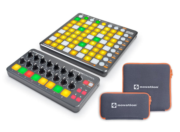 Novation Launchpad S Pack, Launch Control, Ableton Live Lite 9, 1GB of loops and sounds, and two custom designed cases Bundle (Refurb)