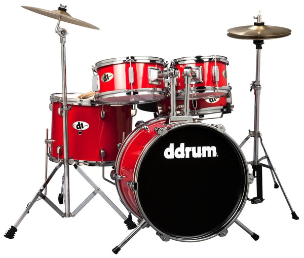 DDrum D1 Jr Drum Set 5 piece - Candy Red