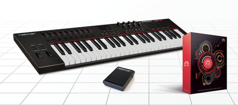 Nektar Impact LX49 49 note USB keyboard controller bundle with Bitwig Studio Software DAW and NP-1 Pedal