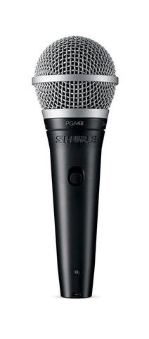 Shure PGA48 Microphone Bundle with MIC Boom Stand and 1/4