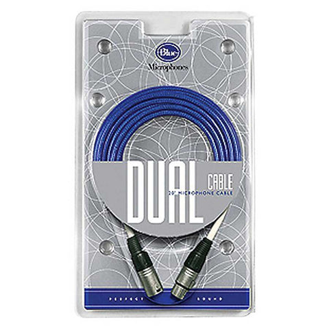 Blue DUAL CBL Microphones Dual 20 Foot Microphone Cable