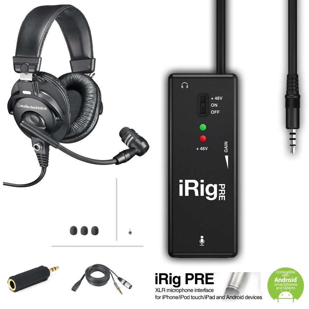 Audio-Technica BPHS1 Broadcast Stereo Headset with Dynamic Boom Mic an