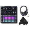 Novation Circuit Mono Station Paraphonic Analog Synthesizer w/ Microfiber Cloth and Headphones Bundle
