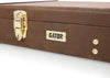 Gator Electric Guitar Deluxe Wood Case, Vintage Brown