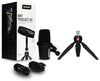 Shure MV7-K-BUNDLE Kit XLR/USB Speech Mic Black+Desktop Podcast Stand