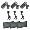 Audio-Technica AM230PK Dynamic Instrument 3 PACK Drum Mics ATM-230