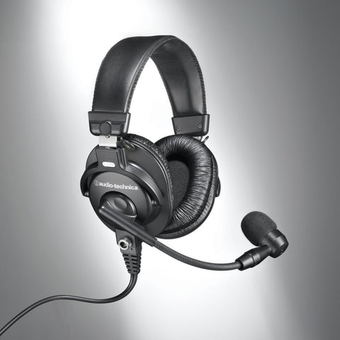 Audio-Technica BPHS1-XF4 Communications Broadcast Stereo Headset with Dynamic Boom Mic (Refurb)
