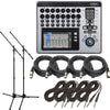 QSC TouchMix-16 Compact Digital Mixer with Touchscreen + Free Mic Stands and Cables