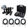 Shure DMK57-52 Drum Microphone Kit + (4) XLR Cables Bundle (8 items)