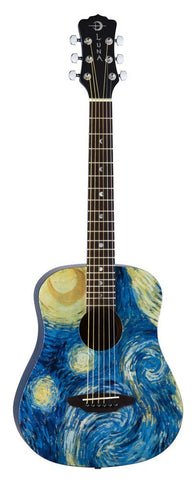 Luna Safari Starry Night Travel Guitar, SAF STR