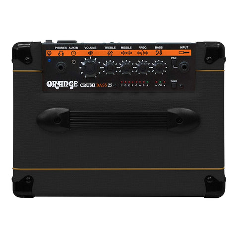 Orange Crush Bass 25 watt Bass Guitar Amp Combo, Black