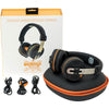 Orange O-Edition Headpphones, 40mm drivers, compatible w/ smartphones, two detachable 3.5mm jack cables, one with mic and control