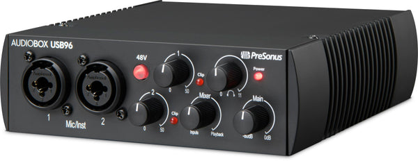 Presonus AudioBox USB 96 2x2 USB 2.0 / 96kHz, w/ 2 Mic inputs, Studio One Artist In 25th Anniversary Edition