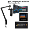 Blue Yeticaster Pro Broadcast Plus Pack Bundle with Presonus StudioOne 5 Artist DAW, iZotope RX Elements Plug-in and Groover 3 Tutorials 3-Month Subscription