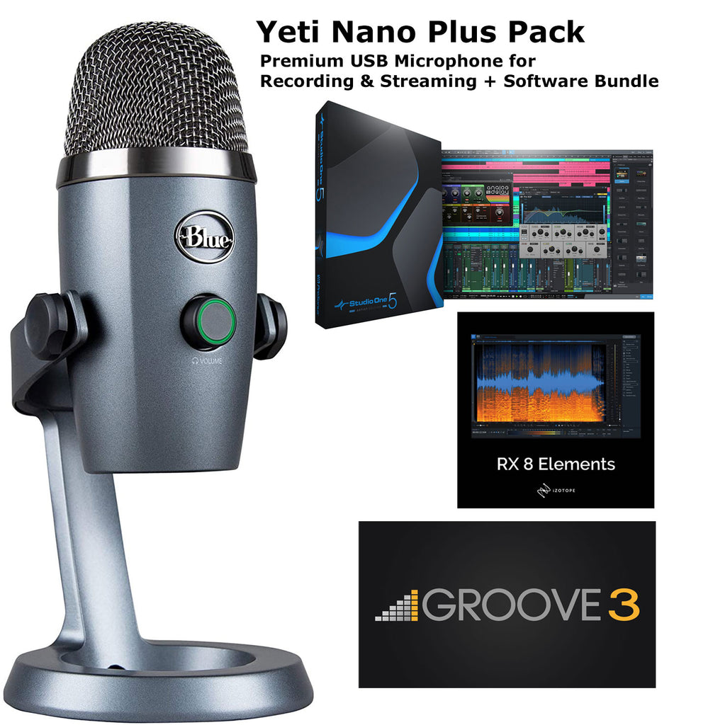 Blue Yeti Nano Plus Pack Premium USB Microphone Recording & Stream –  AudioTopia